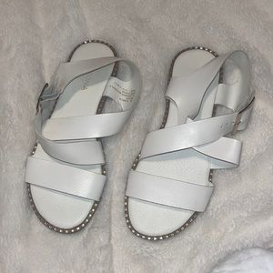 White sandals